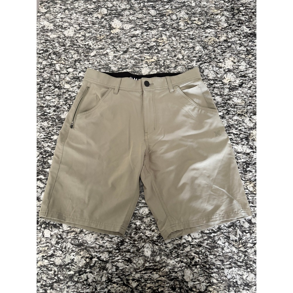 Hurley Mens Hybrid Walk Shorts Khaki Tan Size 30 Boardshorts Casual Outdoor